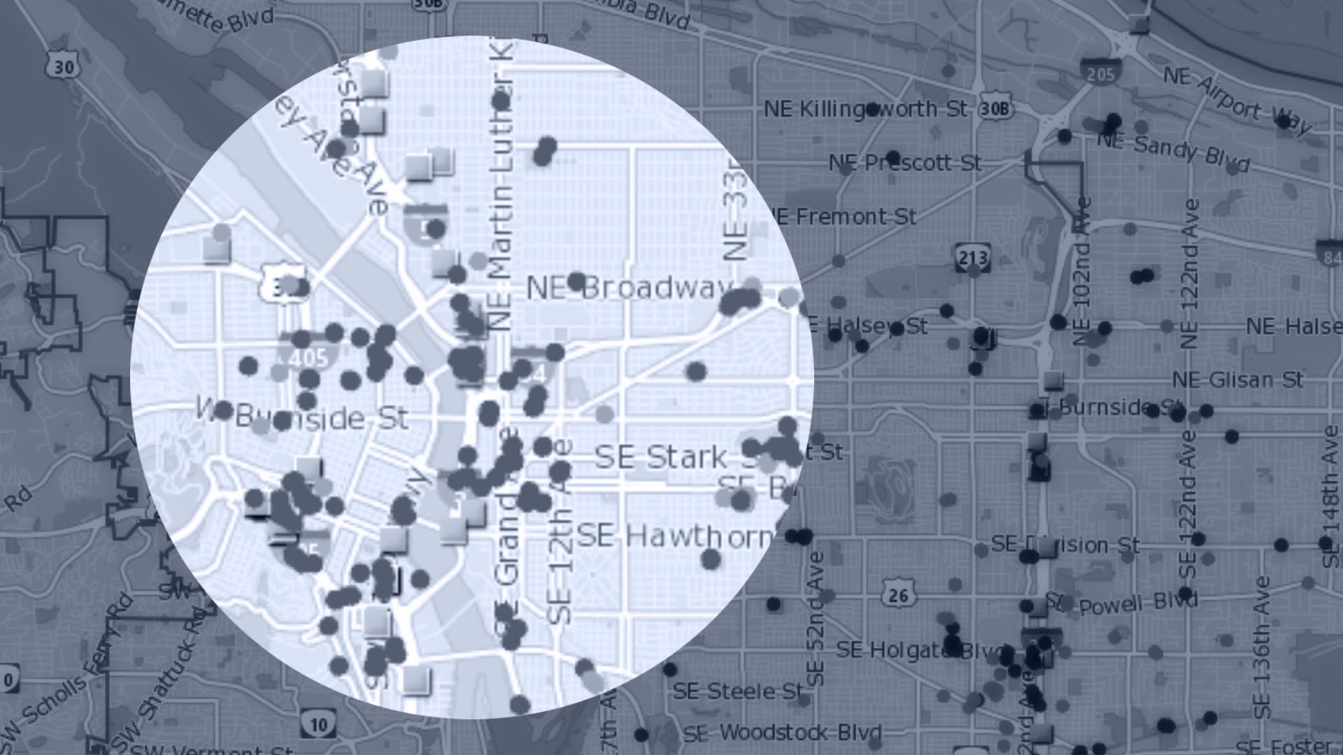 Where tent camps are in Portland